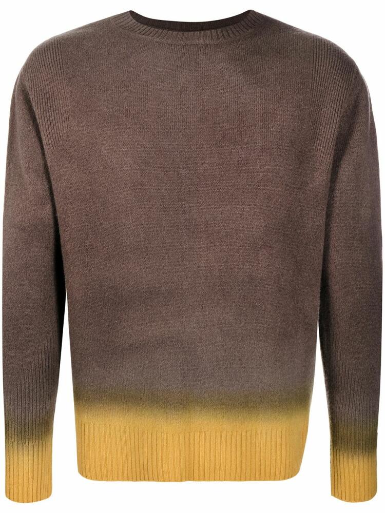 Nick Fouquet ombré-effect long-sleeved sweater - Brown Cover