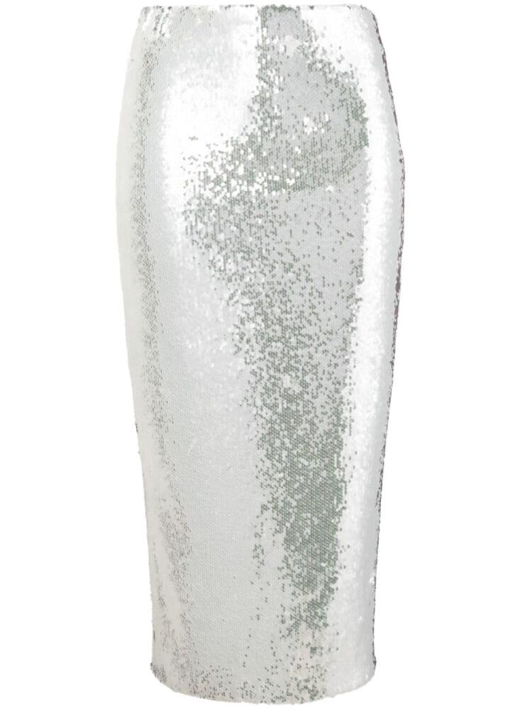 ROTATE BIRGER CHRISTENSEN sequin-embellished pencil skirt - White Cover