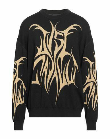 Just Cavalli Man Sweater Black Acrylic, Wool, Viscose Cover