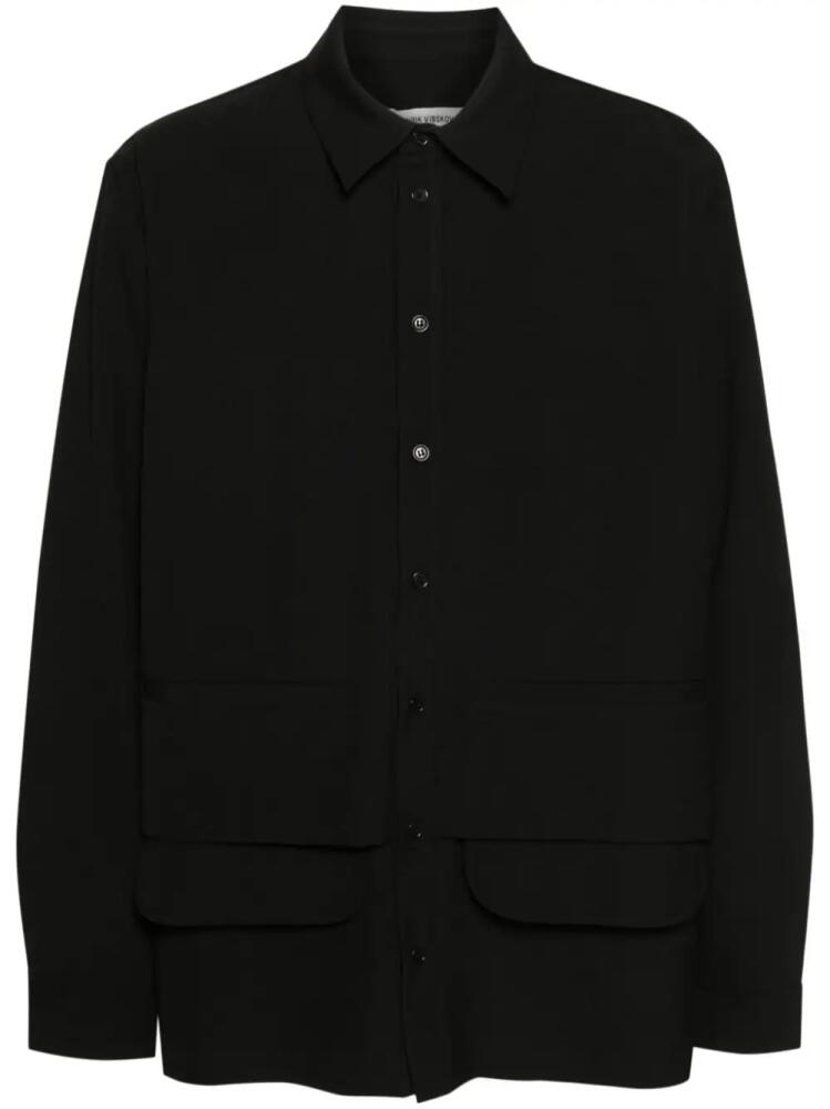 Henrik Vibskov Ants layered shirt - Black Cover