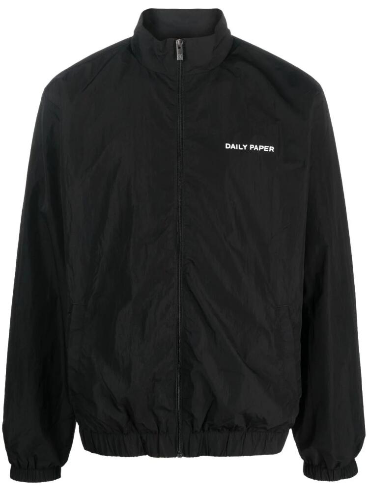 Daily Paper logo-print windbreaker - Black Cover