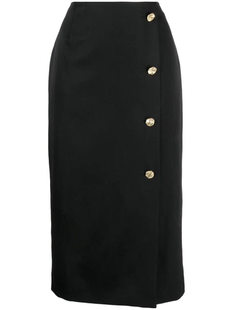 Nina Ricci button-fastening wool pencil skirt - Black Cover