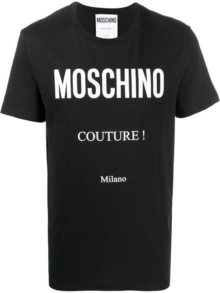 Moschino Couture logo print T-shirt - Black Cover