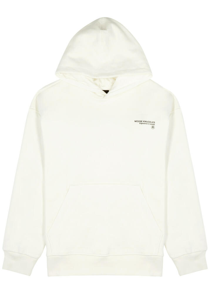 Moose Knuckles Deschamps Hooded Cotton Sweatshirt - Off White Cover