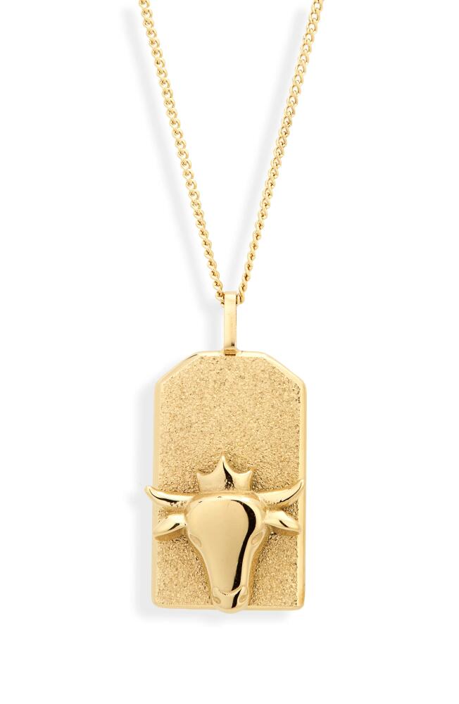 Jenny Bird Zodiac Pendant Necklace in Gold - Taurus Cover