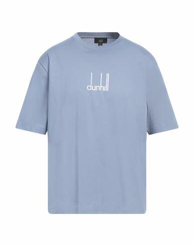 Dunhill Man T-shirt Light blue Cotton Cover