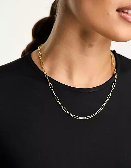 Lost Souls stainless steel chain link necklace in gold Cover