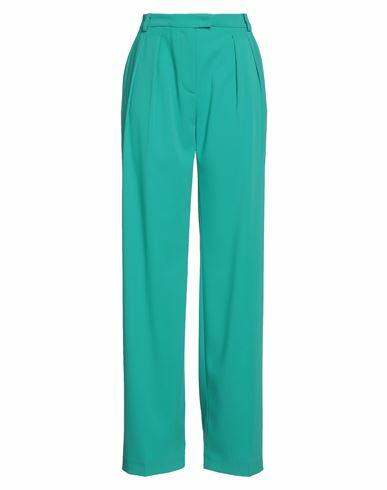 Patrizia Pepe Woman Pants Green Polyester, Elastane Cover