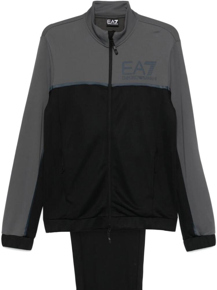 Ea7 Emporio Armani zip-up tracksuit set - Grey Cover