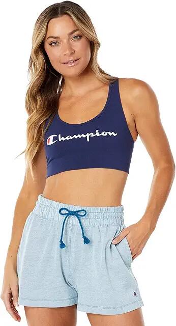 Champion The Authentic Sports Bra (Athletic Navy) Women's Clothing Cover