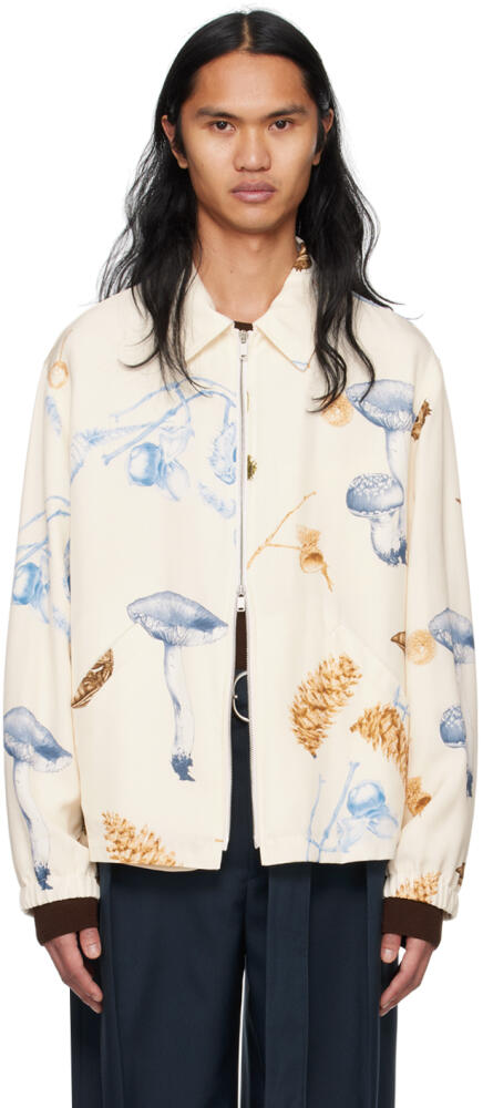 Jil Sander Off-White Printed Jacket Cover