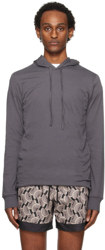 Dries Van Noten Gray Drawstring Hoodie Cover