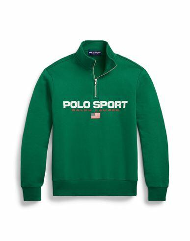 Polo Sport Ralph Lauren Polo Sport Fleece Sweatshirt Sweatshirt Emerald green Cotton, Recycled polyester Cover