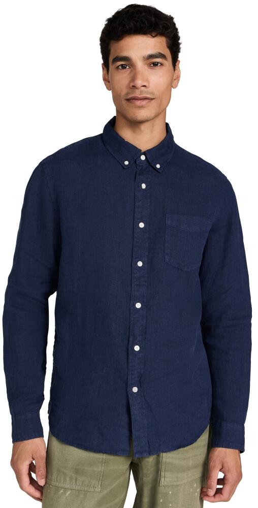 Alex Mill Mill Shirt in Linen Navy Cover