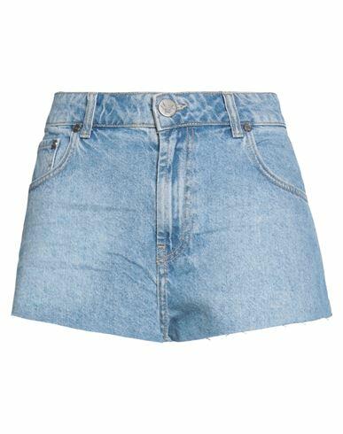 One Teaspoon Woman Denim shorts Blue Cotton, Recycled cotton Cover