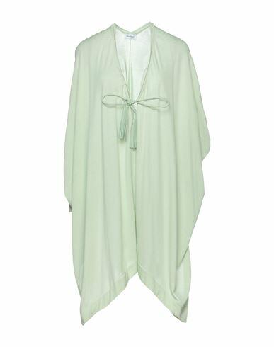 Ferragamo Woman Cardigan Light green Virgin Wool, Lambskin Cover