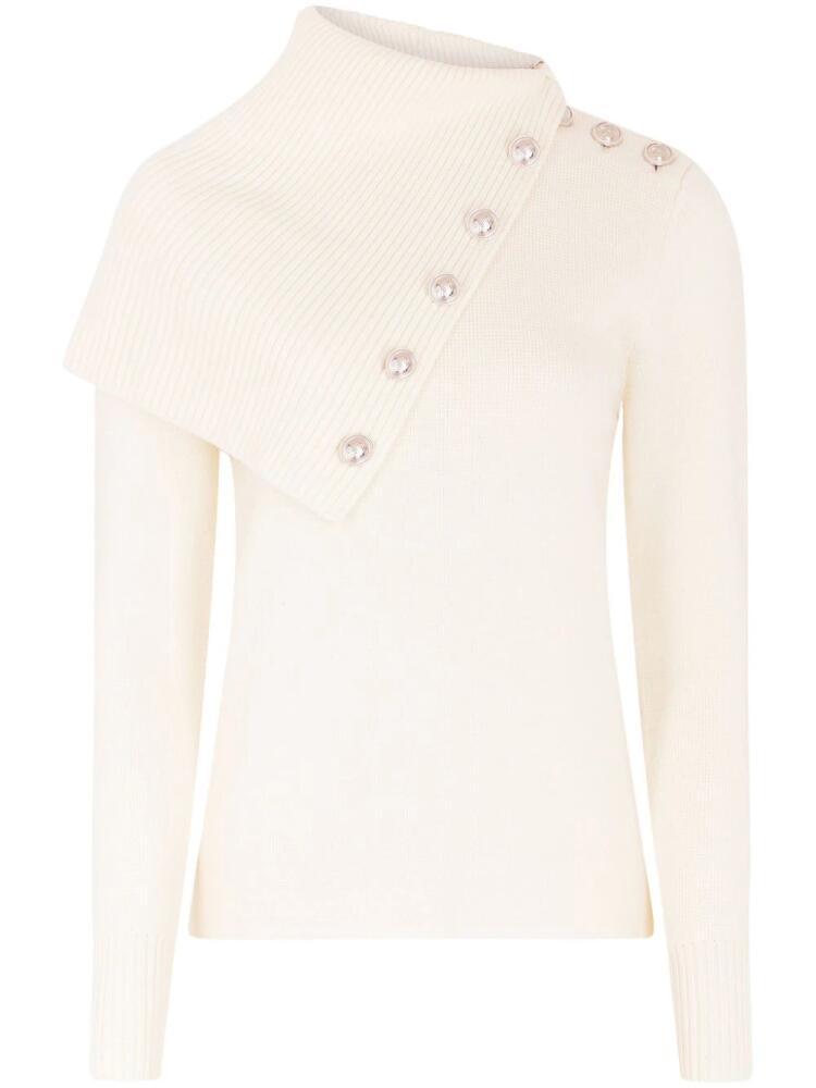 Rabanne Temporary wool jumper - White Cover