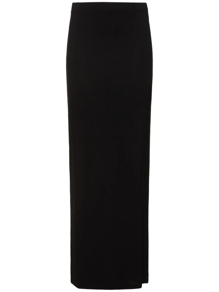 THE FRANKIE SHOP Ella Stretch Viscose Maxi Skirt Cover