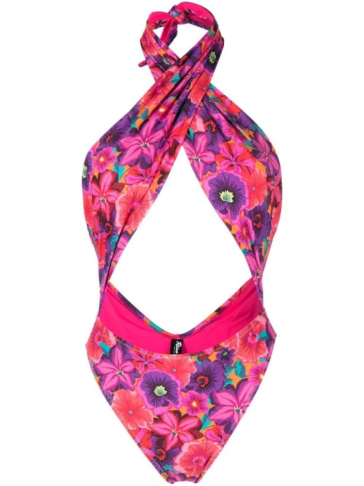 Reina Olga Italian Stallion floral swimsuit - Pink Cover