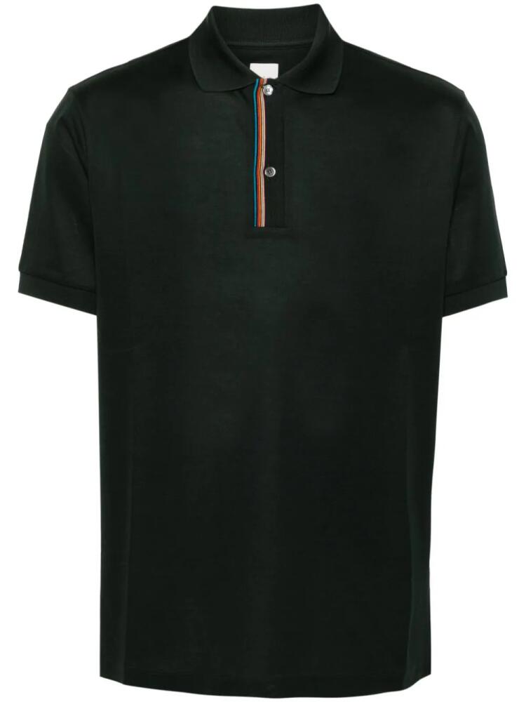 Paul Smith Signature Stripe-trim polo shirt - Green Cover