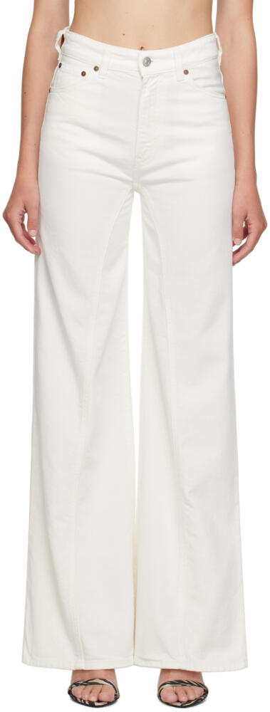 Victoria Beckham White Bianca Jeans Cover