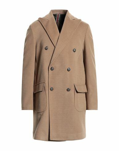 Why Not Brand Man Coat Camel Polyester, Wool Cover