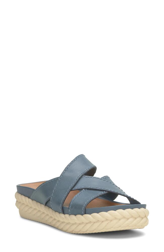 Lucky Brand Loftee Platform Sandal in Nat Blue Sumhaz Cover