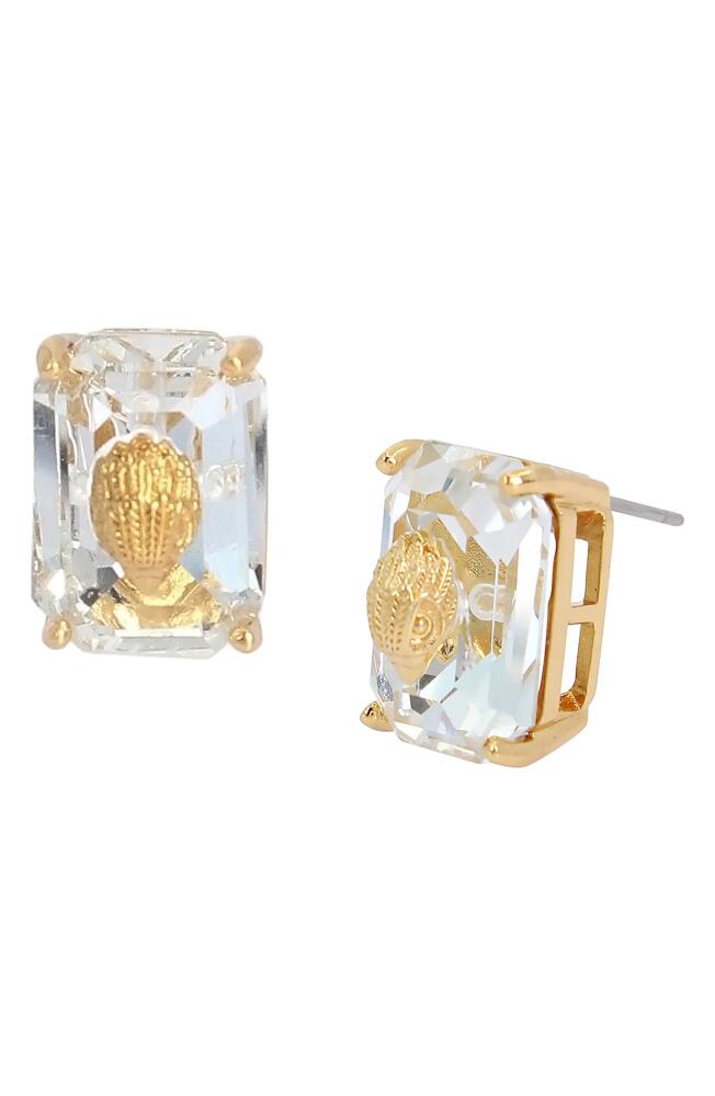 Kurt Geiger London Emerald Cut Crystal Stud Earrings Cover