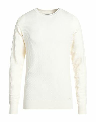 Yes Zee By Essenza Man Sweater Off white Viscose, Nylon Cover