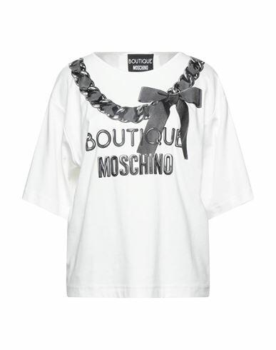 Boutique Moschino Woman T-shirt White Cotton Cover