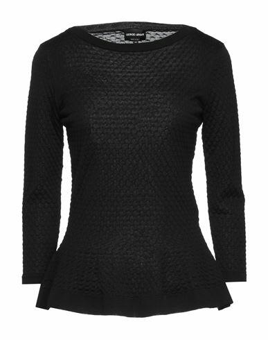 Giorgio Armani Woman Sweater Black Virgin Wool Cover