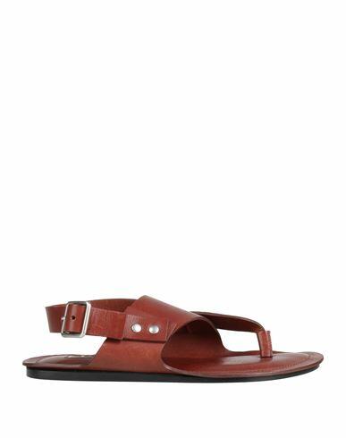 Jil Sander Man Thong sandal Camel Leather Cover