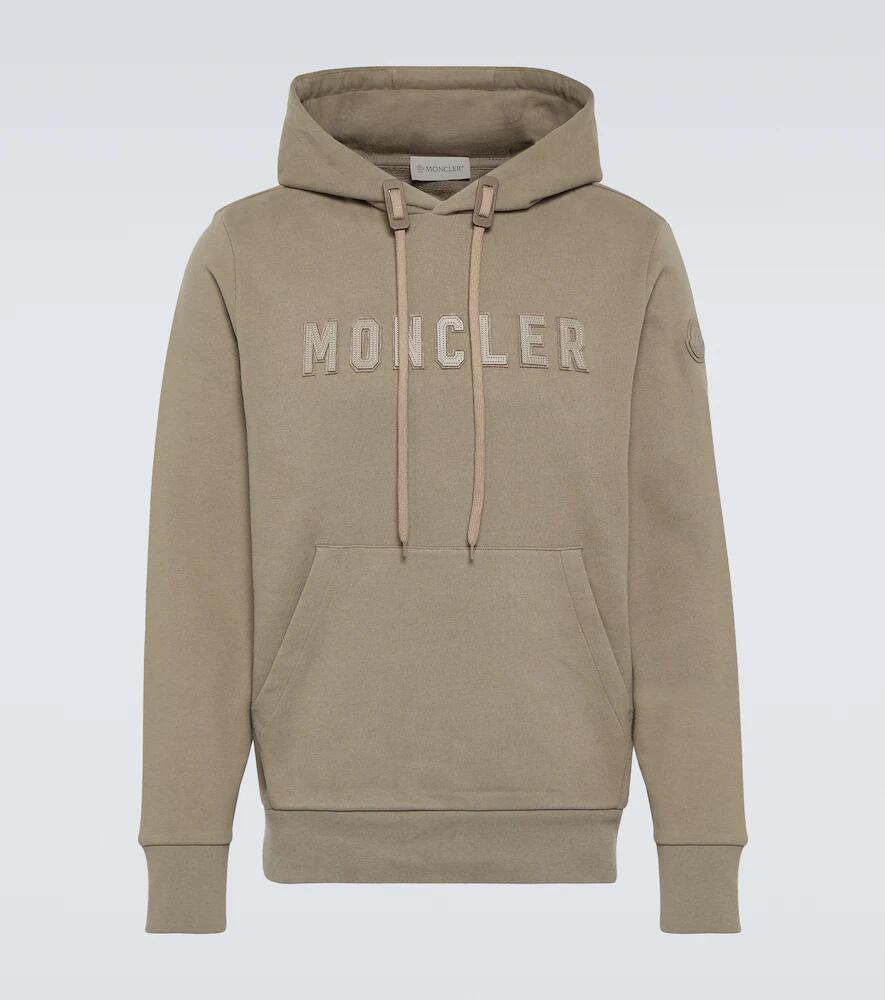 Moncler Logo cotton jersey hoodie Cover