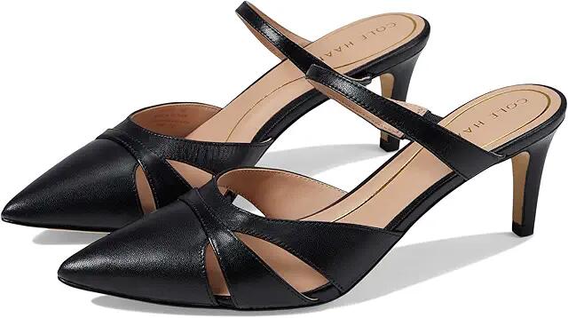 Cole Haan Vandam Dress Mule 65 mm (Black Leather) Women's Shoes Cover