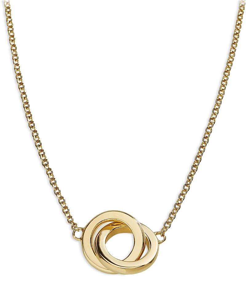 L. Klein 18K Yellow Gold Duetto Interlocking Link Pendant Necklace, 16-18 Cover