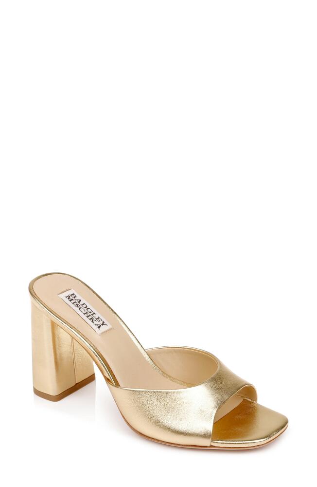 Badgley Mischka Collection Cadence Slide Sandal in Gold Cover