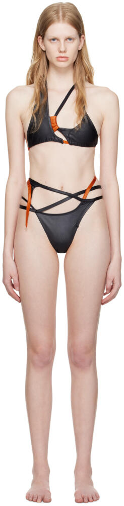 Ottolinger Black Strappy Bikini Cover