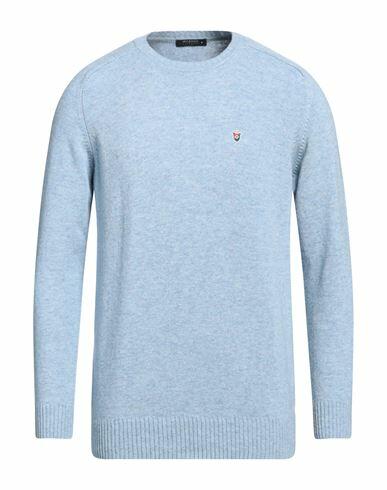 Avignon Man Sweater Sky blue Wool, Polyamide Cover