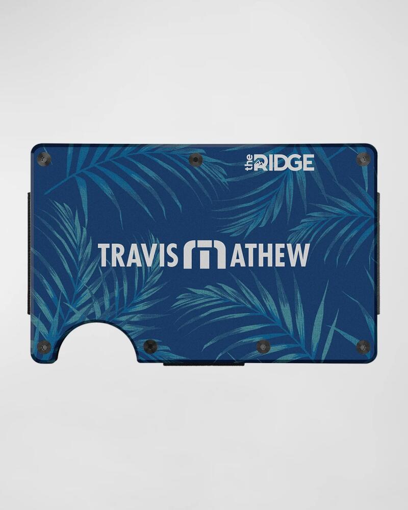 The Ridge x Travis Mathew Men's Aluminum Wallet with Cash Strap Cover