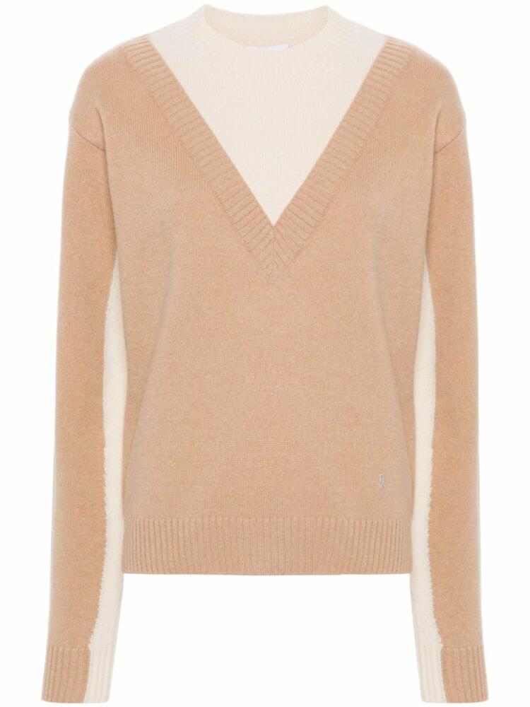 Rabanne two-tone layered jumper - Neutrals Cover