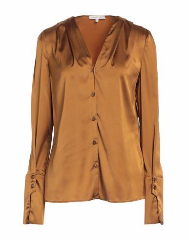 Patrizia Pepe Woman Shirt Camel Viscose, Polyamide, Elastane Cover