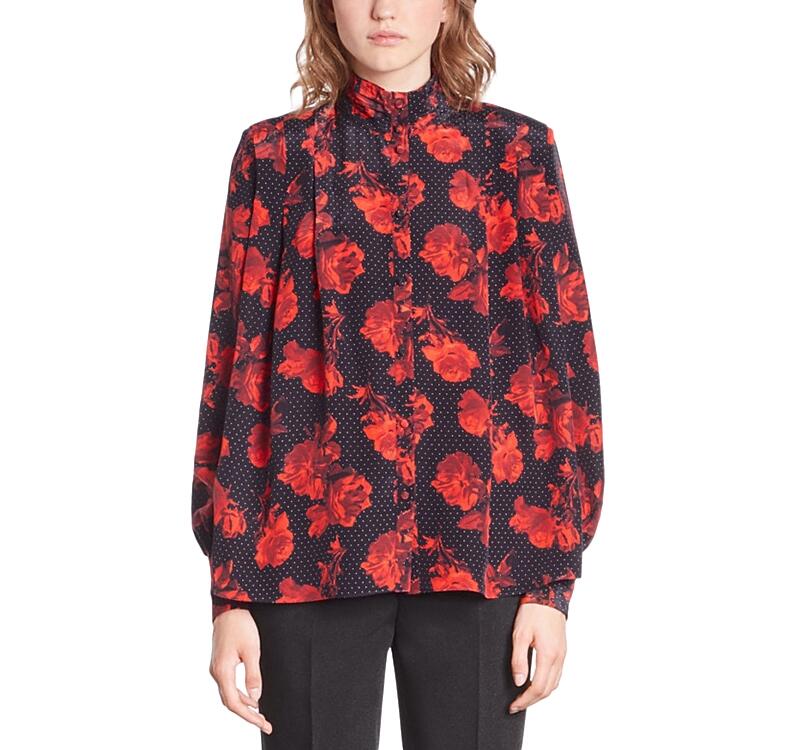 The Kooples Dots and Roses Blouse Cover