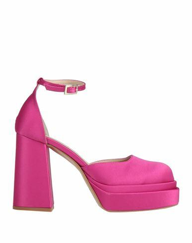 Ovye' By Cristina Lucchi Woman Pumps Fuchsia Textile fibers Cover