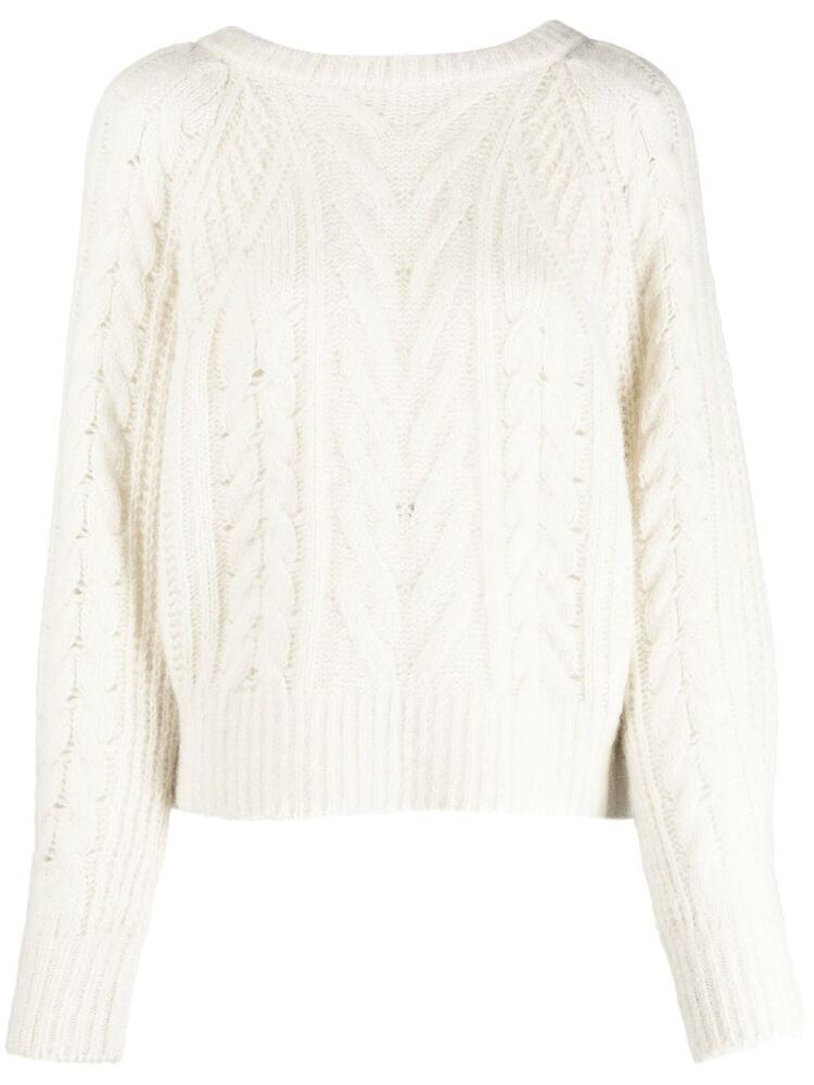 IRO cable-knit wool-blend jumper - Neutrals Cover