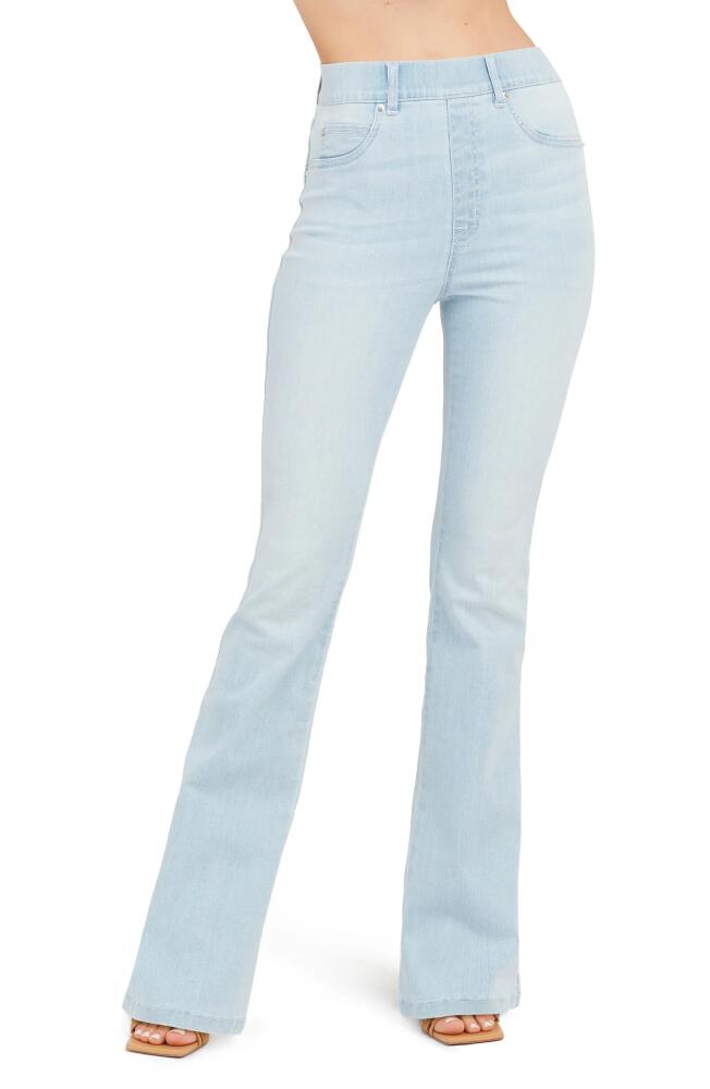 SPANX Flare Leg Pull-On Jeans in Retro Light Wash Cover