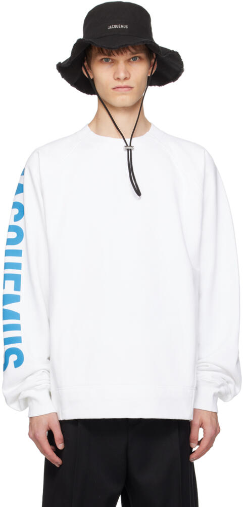 JACQUEMUS White La Casa 'Le sweatshirt Typo' Sweatshirt Cover