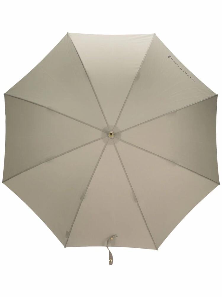 Mackintosh Heriot whangee-handle stick umbrella - Neutrals Cover