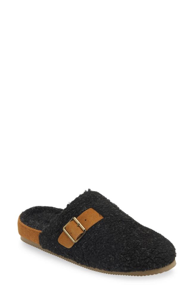 Acorn Ela Recycled Berber Scuff Slipper in Black Cover