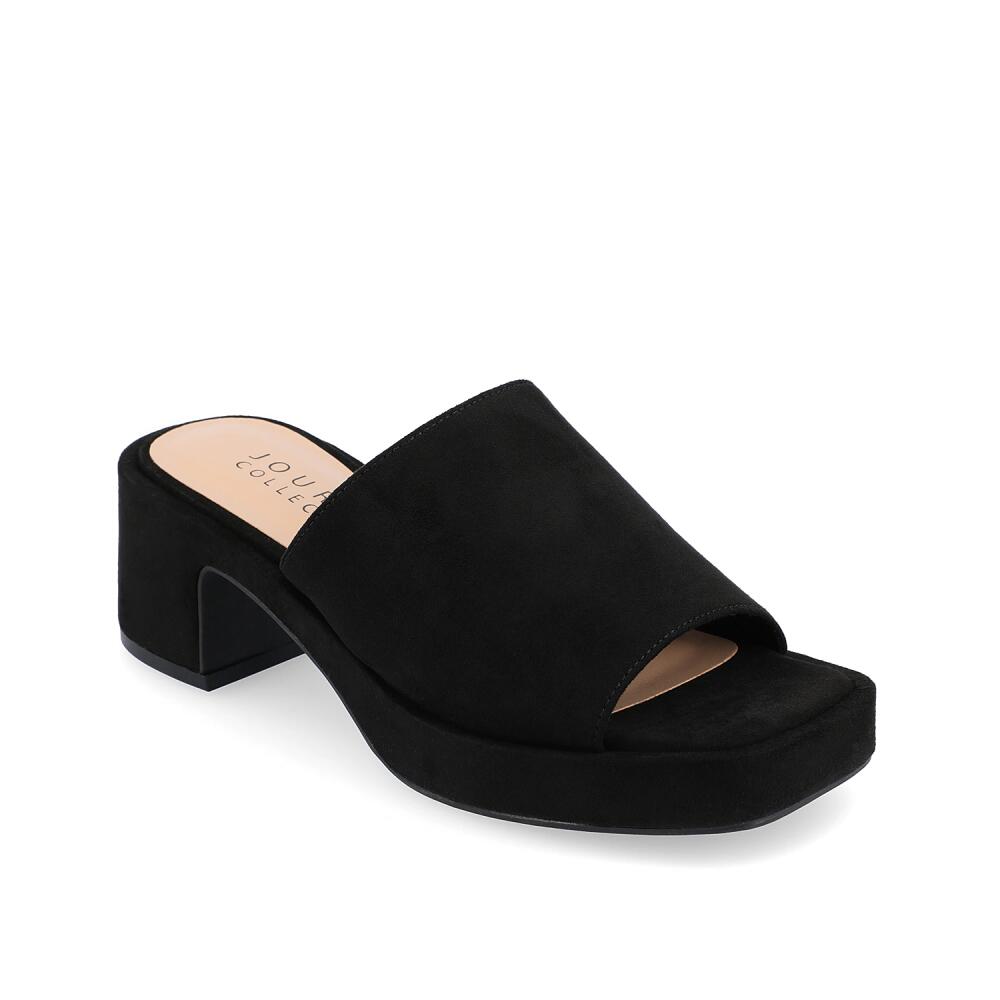 Journee Collection Bessa Platform Sandal | Women's | Black Cover