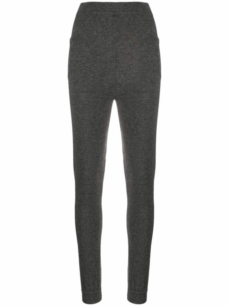 Saint Laurent tapered-leg cashmere trousers - Grey Cover